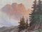 Henry Marko, Alpine View, década de 1890, óleo sobre lienzo, enmarcado, Imagen 2