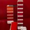 Capri Sessel aus rotem Leder mit Fußhocker von Stressless, 2 . Set 6