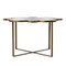 Coffee Table in Two-Tone Marble and Gold Metal, Image 3