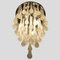 Lampada da soffitto con gocce in vetro di Murano, anni '60, Immagine 3