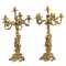 Gilded Bronze Candelabras, 19th Century, Set of 2 1