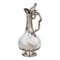 French Louis XV Style Fluted Wine Jug in Glass and Silver, Late 19th Century, Image 3