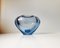 Light Blue Heart Shaped Vase by Per Lutken for Holmegaard, 1955 1