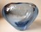 Hellblaue Herzform Vase von Per Lutken für Holmegaard, 1955 6