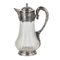 French Water Jug in Glass and Silver, Late 19th Century, Image 1