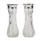 Crystal Vases with Silver Trims, Russia, 1908-1920, Set of 2 1