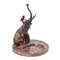 Dekorative Schale aus Marmor mit Bronze Elefant von Franz Bergman 1
