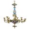 Louis XVI Style Sevres Porcelain Chandelier for 15 Candles 3