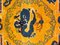 Alfombra china con dragones y motivo de estrella de ocho puntas, años 50, Imagen 14