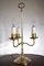 Antique Brass Student Lamp Candelabra 1