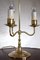 Antique Brass Student Lamp Candelabra 9