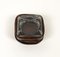 Mid-Century Square Ashtray in Leather and Glass in the style of Jacques Adnet, Italy, 1970s 7