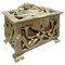 Boîte à Bijoux Art Nouveau 19ème Siècle en Bronze Percé et Doré 1
