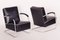 Black Tubular Steel Cantilever Armchairs from Mücke Melder, 1930s, Set of 2, Image 1