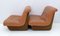 Mid-Century Modern Fiberglass Frame Leather Armchairs from Lev & Lev, 1970, Set of 2 5