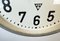 Reloj de fábrica o ferrocarril industrial grande de doble cara de Pragotron, años 50, Imagen 23