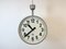 Grande Horloge Industrielle Double Face de Chemin de Fer ou d'Usine de Pragotron, 1950s 14