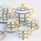 Art Deco Coffee Service in Limoges Porcelain, 1930s, Set of 7 3