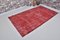 Anatolain Red Oushak Wool Area Rug, 1960s 1