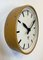 Industrial Beige Factory Wall Clock from Pragotron, 1960s 3