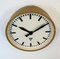 Industrial Beige Factory Wall Clock from Pragotron, 1960s 4