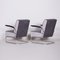 Bauhaus Chrome Armchairs attributed to Mücke Melder, 1930s, Set of 2 10