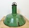 Large Industrial Green Enamel Factory Pendant Lamp from Revo, 1940s 11