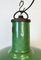 Large Industrial Green Enamel Factory Pendant Lamp from Revo, 1940s 3