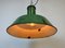 Large Industrial Green Enamel Factory Pendant Lamp from Revo, 1940s, Image 19