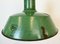 Large Industrial Green Enamel Factory Pendant Lamp from Revo, 1940s, Image 4