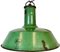 Large Industrial Green Enamel Factory Pendant Lamp from Revo, 1940s 1