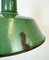 Large Industrial Green Enamel Factory Pendant Lamp from Revo, 1940s 6