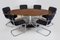 Oval Dining Table in Walnt & Chrome from Kovona, 1960s, Image 1