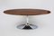 Oval Dining Table in Walnt & Chrome from Kovona, 1960s, Image 4