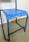 Industrial Blue Iron Chairs, 1950s, Set of 2 18