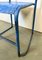 Industrial Blue Iron Chairs, 1950s, Set of 2 21