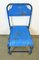 Industrial Blue Iron Chairs, 1950s, Set of 2 16