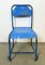 Industrial Blue Iron Chairs, 1950s, Set of 2 14