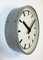 Industrial Grey Factory Wall Clock from Pragotron, 1960s 3