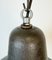 Industrial Blue Enamel Factory Lamp with Cast Iron Top, 1960s, Image 5