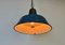 Industrial Blue Enamel Factory Lamp with Cast Iron Top, 1960s 18