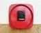 Vintage French Red Bakelite Wall Clock from Trophy, 1990s 17