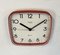 Vintage French Red Bakelite Wall Clock from Trophy, 1990s 4