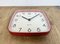 Vintage French Red Bakelite Wall Clock from Trophy, 1990s, Image 10