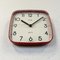 Vintage French Red Bakelite Wall Clock from Trophy, 1990s, Image 6