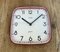 Vintage French Red Bakelite Wall Clock from Trophy, 1990s 9