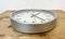 Vintage Grey Electric Station Wall Clock from Nedklok, 1990s 11