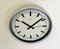 Vintage Grey Electric Station Wall Clock from Nedklok, 1990s 4