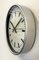 Vintage Grey Electric Station Wall Clock from Nedklok, 1990s 5