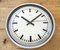 Vintage Grey Electric Station Wall Clock from Nedklok, 1990s 9